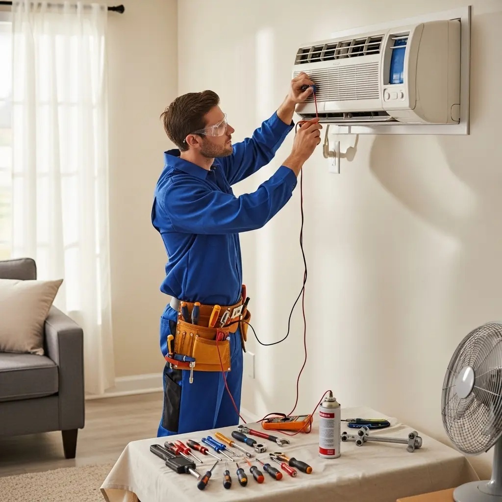 Saruhanlı ECA ECA klima gaz dolumu ve bakım – Enerji verimliliği artırıldı. - Teknik servis örneği